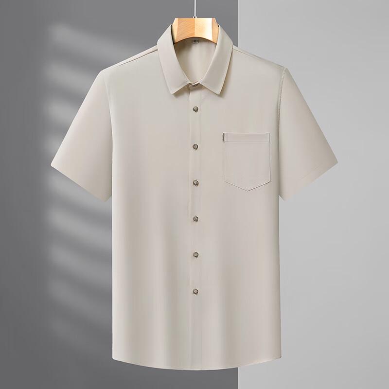 

Men s Plus Size Casual Short Sleeve Lapel Shirt L