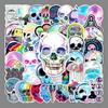 50 Holographic Skull Stickers for Laptop, Scooter, Car & Motorcycle Decoration