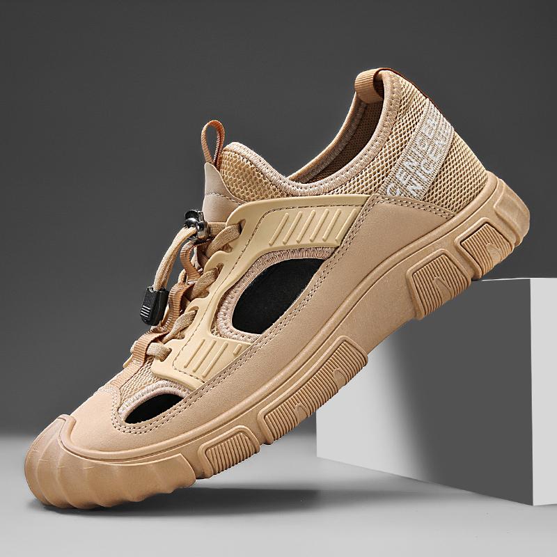 Fashion Summer Man Sandals New Slippers Outdoor Platform Hollow Men's Breathable Anti Slip Beach Casual Fashion Sandals Men Large Size