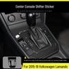 Volkswagen Lamando 15-19 Carbon Fiber Interior Gear Console Anti-Kick Pad Sticker