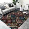 Bunter Patchwork Mandala Teppich Böhmischer Stil Teppich Rutschfeste Matte für Wohnzimmer Schlafzimmer Heimdekoration