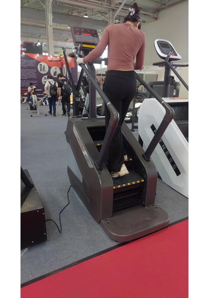 Commercial Indoor Fitness Stair Climber with Smart Controls and Emergency Stop