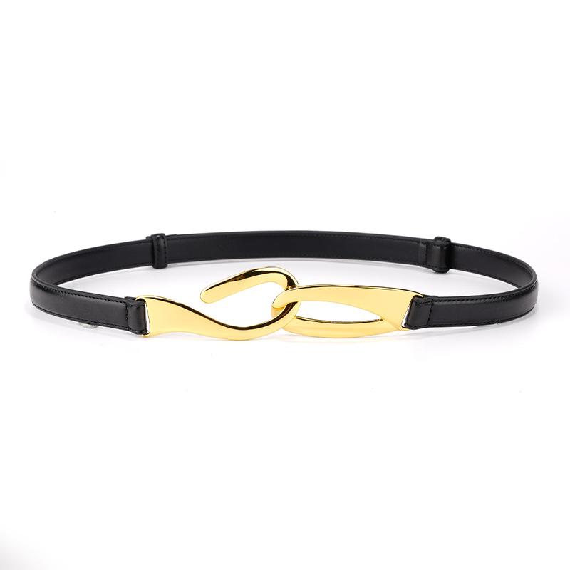 

Fashion Hook Pull Adjustment Non-Punching Belt Women S Decoration With Dress Casual Versatile Leather Women S Belt 110cm