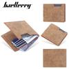 Baellerry Brand Design Men Short Wallets Fashion Classic Purse Vintage Business Bifold Wallet Card Holder Gifts
