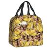 Custom Saint Nicolas Cage Insulated Lunch Bag for Camping Travel Funny Meme Waterproof Thermal Cooler Bento Box Women Children
