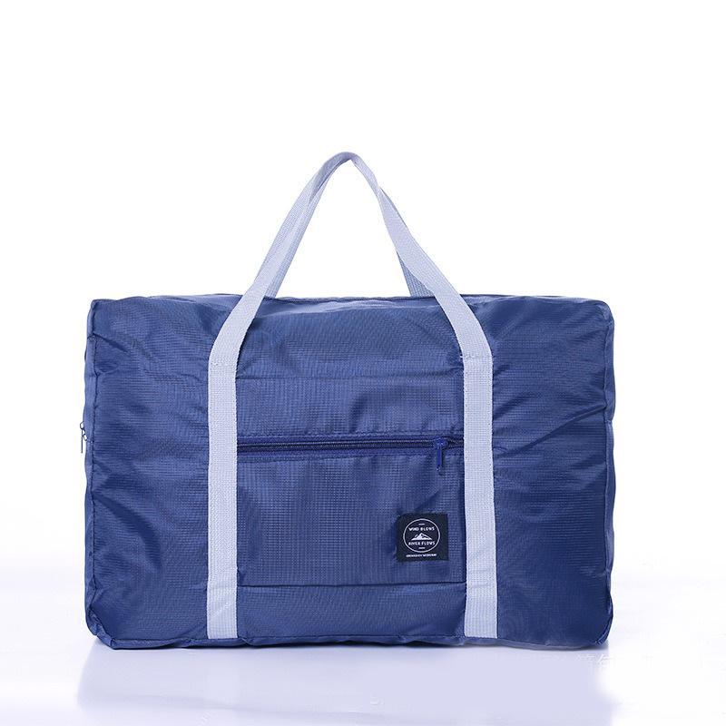 Foldable Large-Capacity Storage Bag with Printed Logo, Trolley Attachment, and Portable Design for Gym and Travel