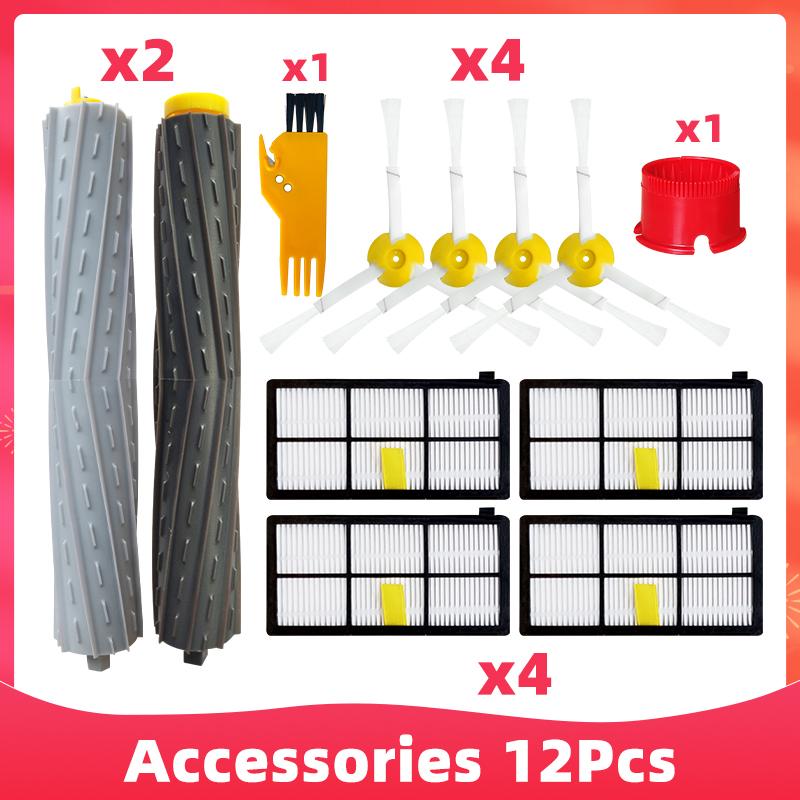 Fit For ( iRobot Romba 800, 860, 865, 866, 870, 871, 880, 885, 886, 890, 898, 900, 966, 980, 990 ) Brush Filter Part Accessory