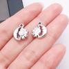 UV Resin Star Moon Tetragonal Star Pendant DIY Earrings Necklace Pendant Accessories