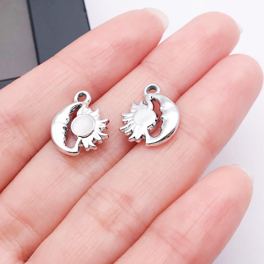 UV Resin Star Moon Tetragonal Star Pendant DIY Earrings Necklace Pendant Accessories