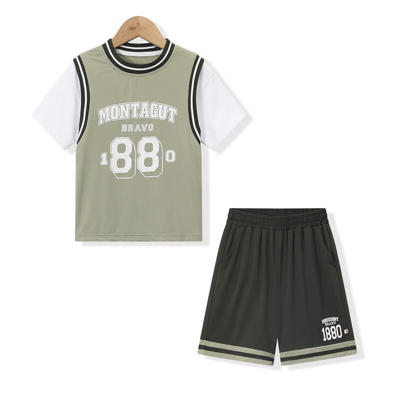 Montagut Boys 2026 Ice-Feel Summer Sports Two-Piece Set 130