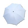 Striped Folding Umbrella with Wavy Edge, Sun Blocking UV Protection Travel Umbrella, Windproof Rainproof Portable Sun Rain Umbrella for Women