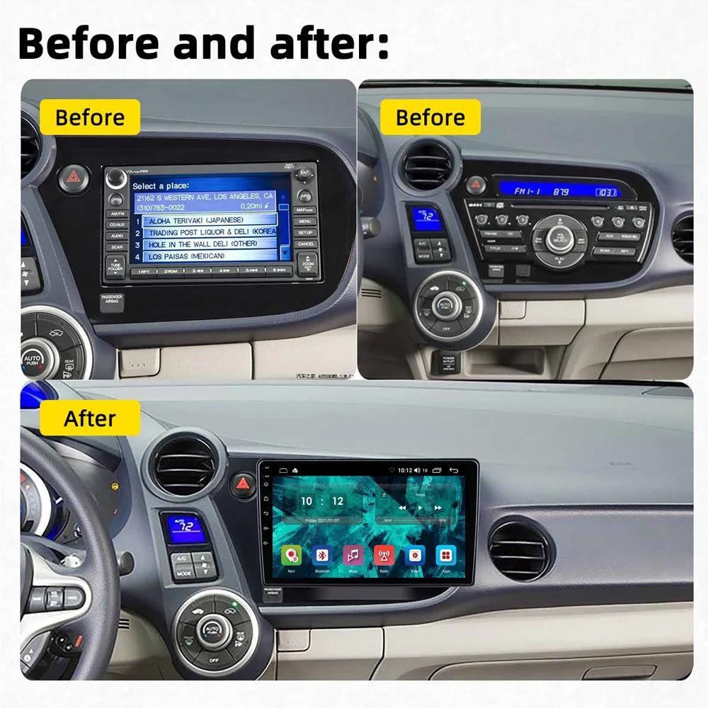 2Din Android Car Radio for Honda Insight 2009-2014 Multimedia Carplay Auto WIFI Head Unit Stereo Navigation 2+32GB