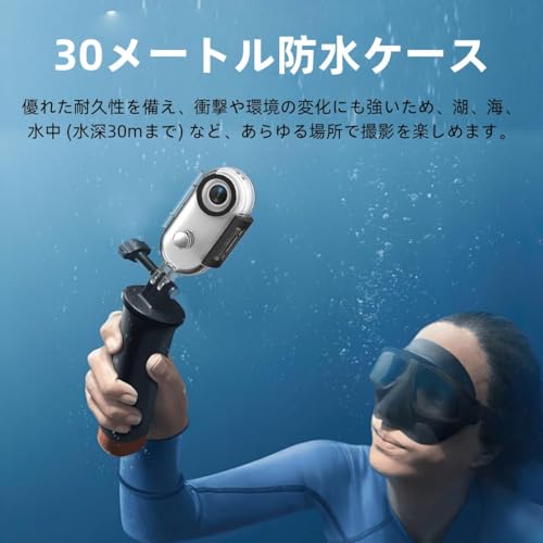 HUAJUN Sports Camera, Ultra-Compact, Waterproof, 120° Wide Angle, HD Quality, Loop Recording, Action Camera with Compact Case, 30m Waterproof, for Pho