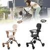 Four Wheeled Collapsible Baby Stroller Lightweight Foldable Convertible Seat