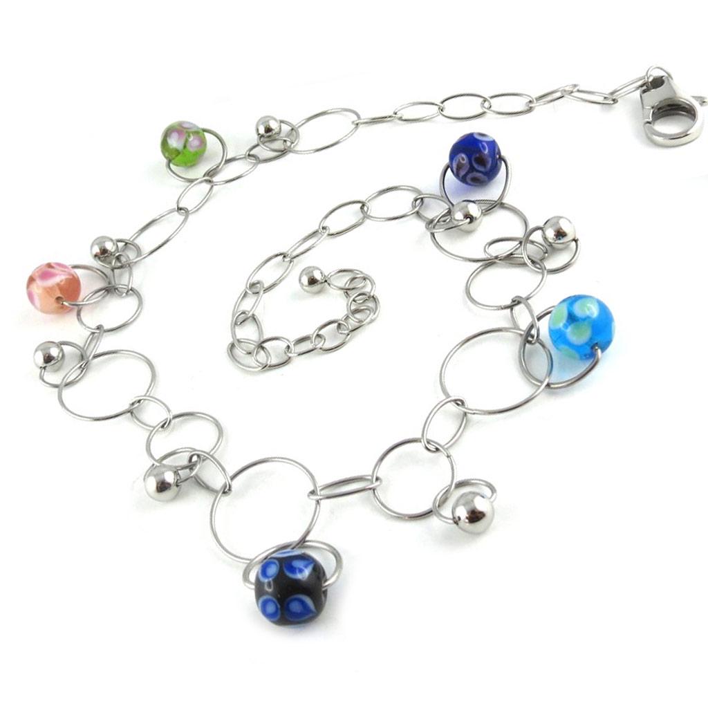 Altesse [L1918] - Collier acier 'Calypso' tutti frutti