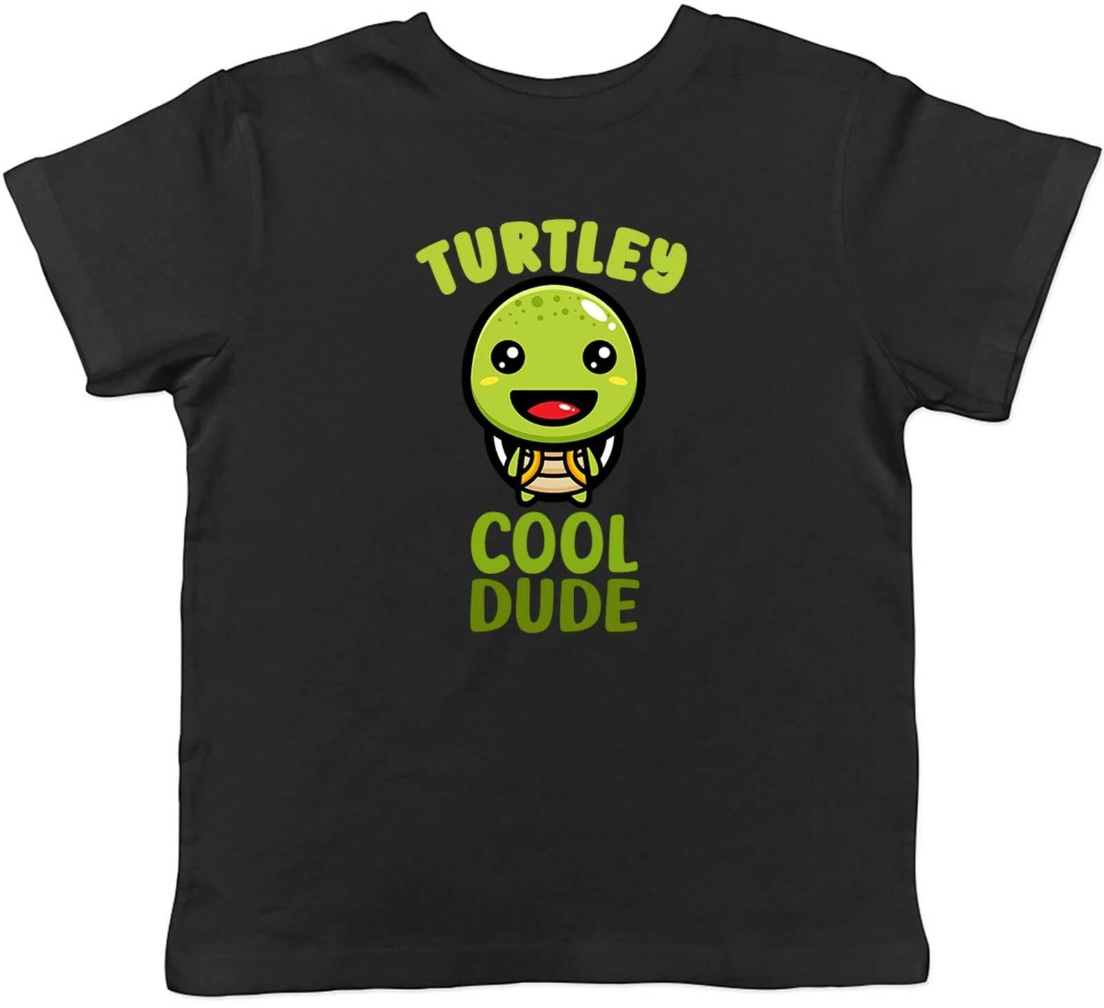 Turtley Cool Dude Sea Turtle Zoo Childrens Kids T-Shirt Boys Girls Gift 130