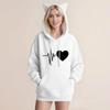 Women's Fashion Casual Long Sleeve  Hooded Sweatshirt Tops