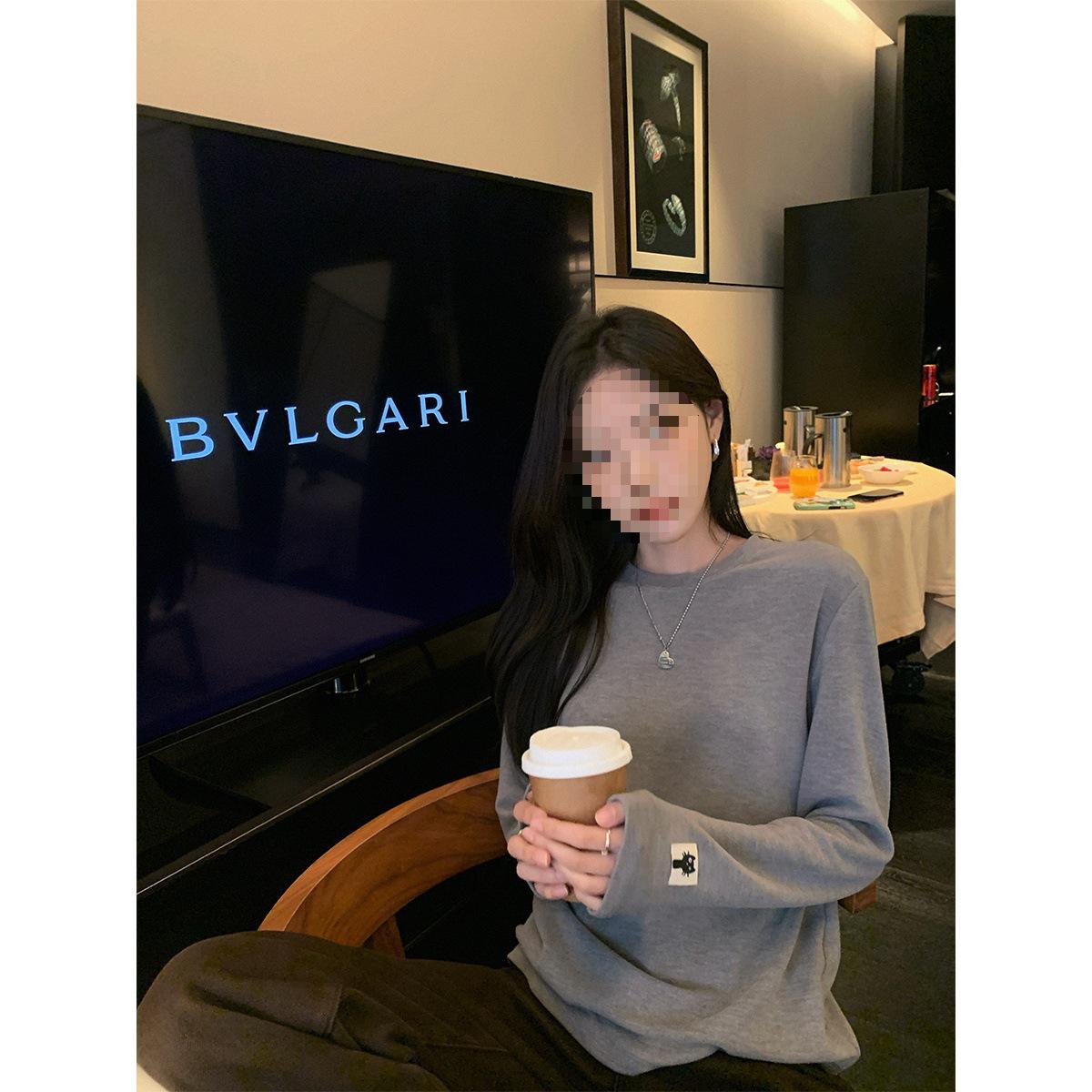 

Women s 270g Double-Sided Sticky Rice Velvet Base Layer Long Sleeve T-Shirt L
