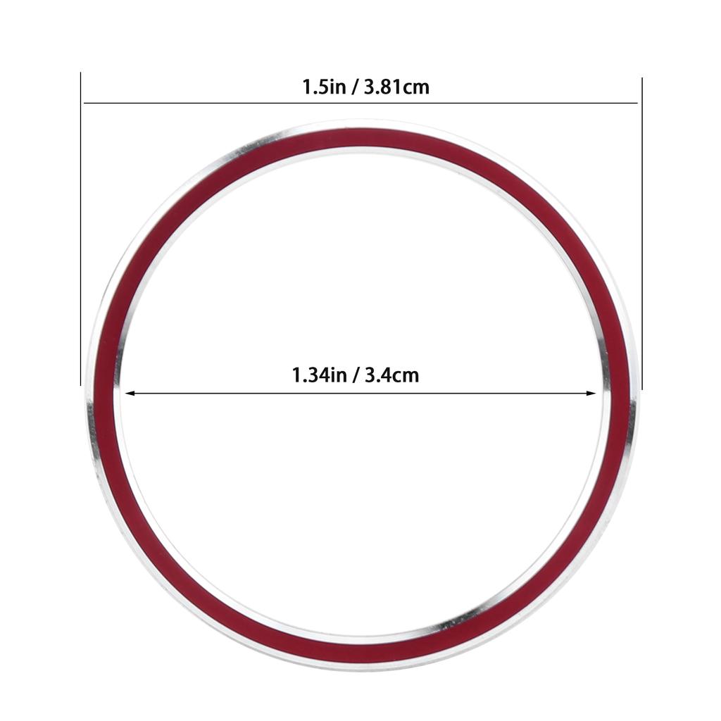 Ignition Inner   Trim Car Decoration Replacement for   A B C E Class CLA   GLC GLE(Red )