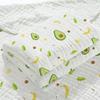 110x110cm High Density Pure Cotton Six-Layer Gauze Baby Bath Towel and Toddler Blanket