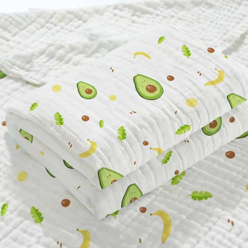 110x110cm High Density Pure Cotton Six-Layer Gauze Baby Bath Towel and Toddler Blanket 70*90cm
