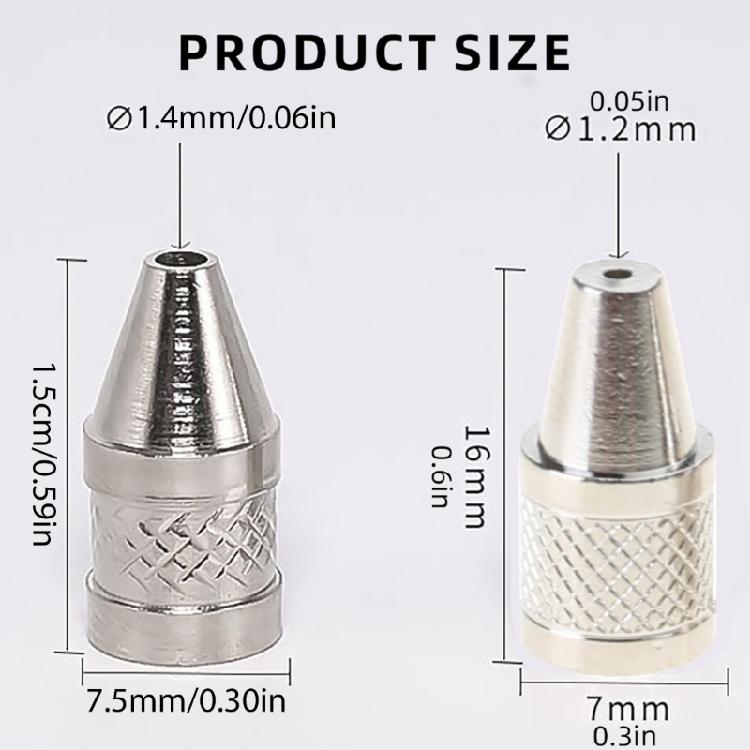5Pcs 1.6mm/1.2mm Soldering Welding Iron Tip Suction Nozzle For Electric Vacuum Solder Sucker/Desoldering Pumps Welding