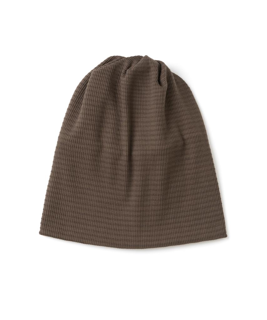 MILLO WOMEN Wide Slub Beanie [Brown]