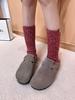 2025 Autumn/Winter Wool Blend Mid-Calf Socks - Nordic & Korean Style, Fair Isle Pattern, Warm.