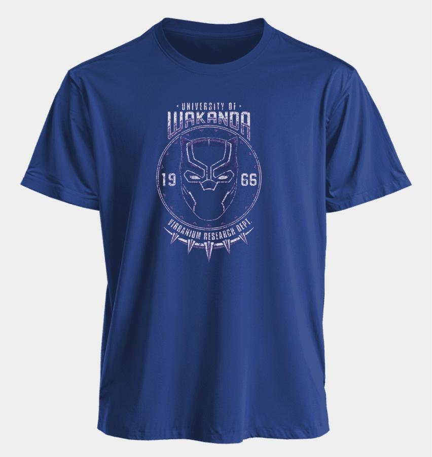 Men's and Women's T-shirts University of Wakanda Summer American Spring and Autumn Niche Casual Oversized Short-sleeved