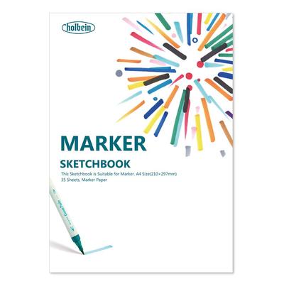 Sketchbook by Application Marker Book Felt Marker Paper A4 Size 35 Sheets Binding 271205 YMC-A4 70g/m²
