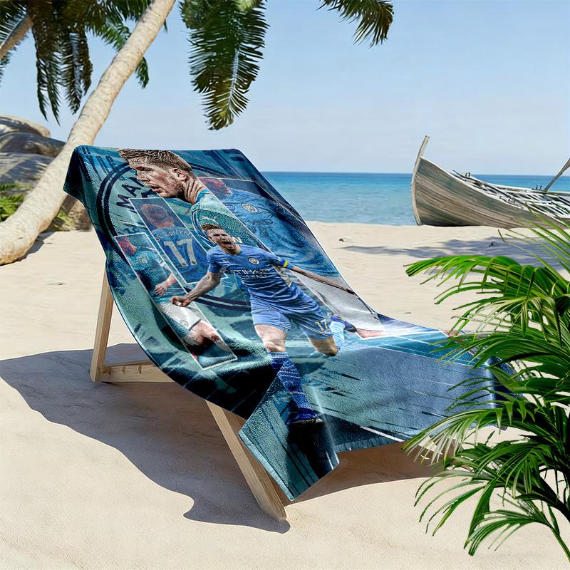 Kevin De Bruyne Manchester City'S Star Player Beach Towel Outdoor Camping Portable For Travel Seaside Quickdrying Swim Towel Swim Beach Towel
