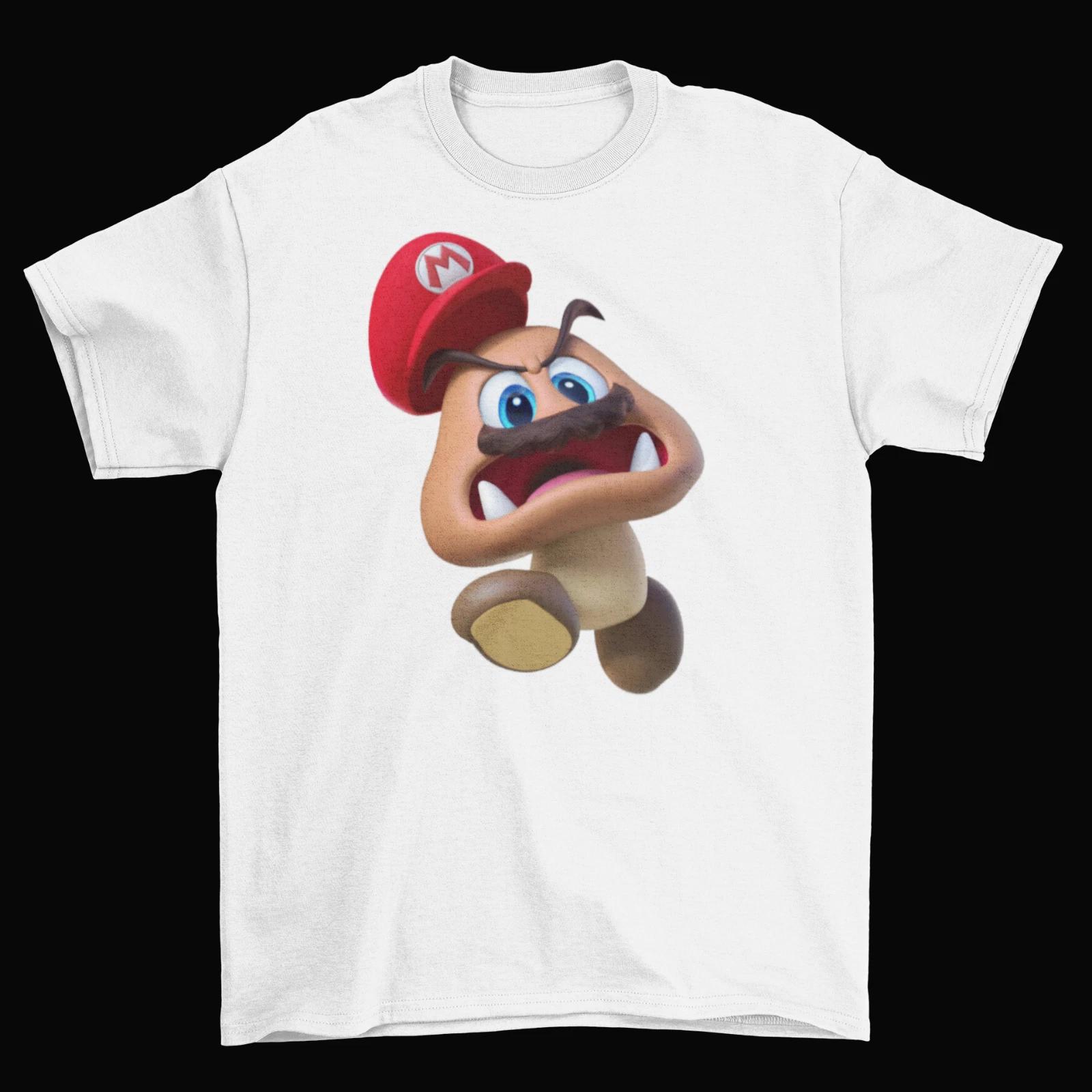 Super Mario Odyssey Goomba T-Shirt Unisex Funny Adult Nintendo Switch Sizes New L