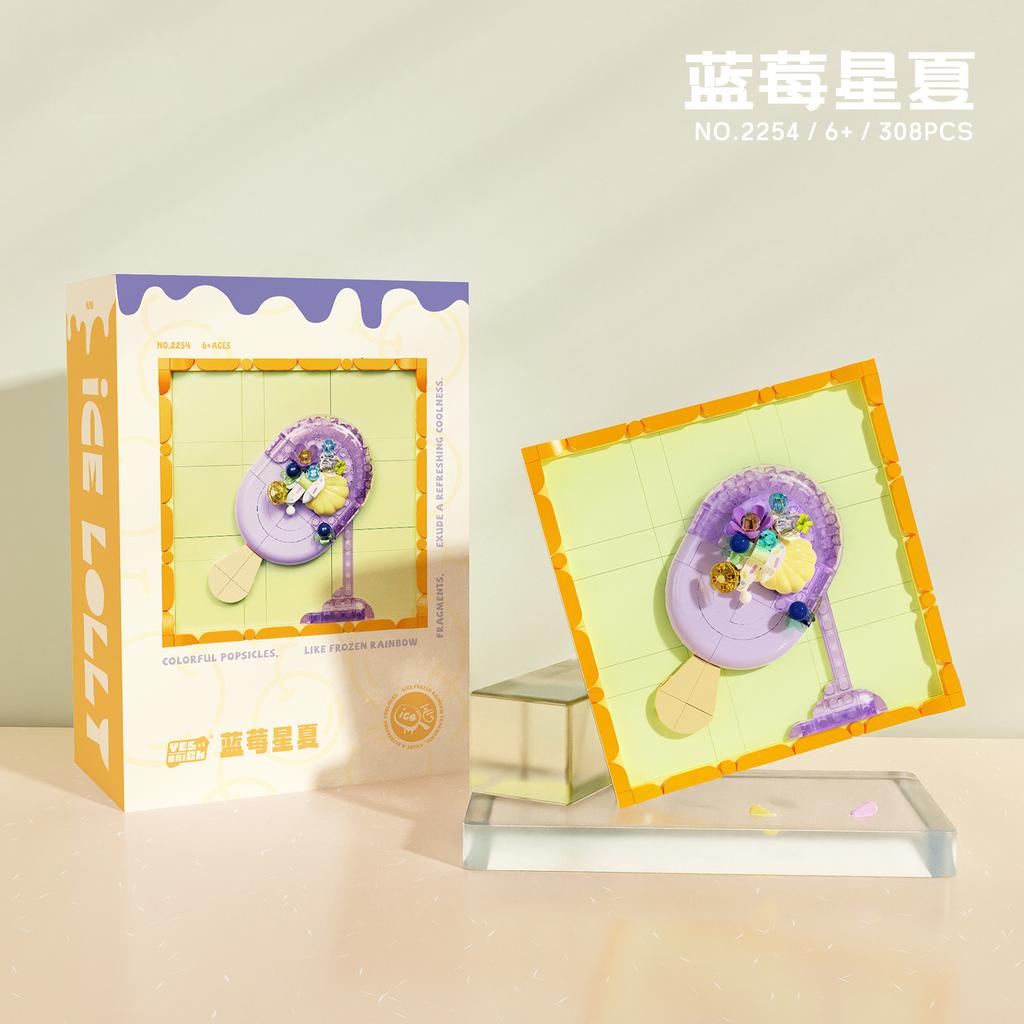 Cake MOC Building Blocks Toys Sets Ice Cream Mini Block Construction Set DIY Bricks Toys for Kids Birthday Gifts Home Decoration