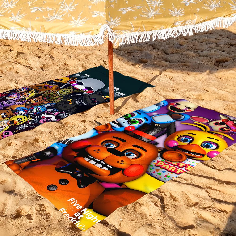 Game F-Five N-Nights at F-Freddys Towel Drying Bath Towel Applicable To Light Swimming Camping Yoga Beach Out