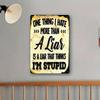 1PC Tin Sign Funny Quote - Office/Man Cave, Vintage Typography, Rustic Wall Art, 8x12 Inches/20x30 Cm