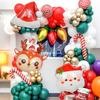 2/3pcs Christmas Balloons, Including Snowflake Santa Claus, Elk, and Christmas Hat Balloons, for Christmas Party Decorations