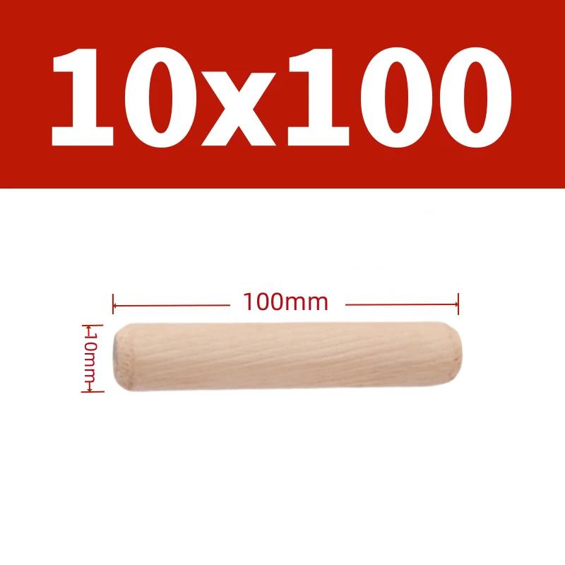 Dia 6mm 8mm 10mm Solid Wood Diagonal Round Wooden Rod Plug DIY Material Solid Wood Connectors Nail Wedge Length 30mm-100mm