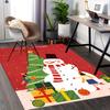 Christmas Snowman Chair Mat - Anime Cartoon Design, Non-Slip Carpet for Office, Home Decor, Living Room, Bedroom, Game Room & Dormitory.R095