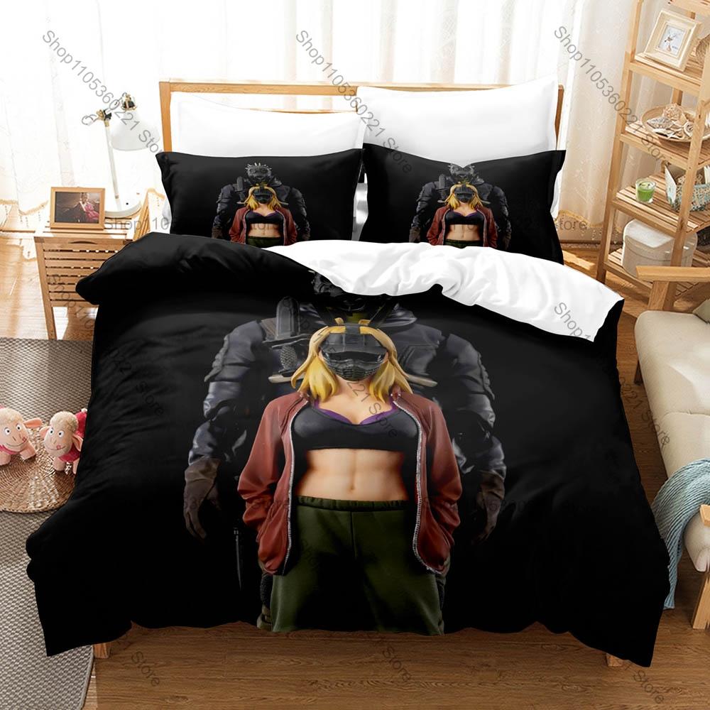 Dorohedoro Anime Manga 3D Print Bedding Set Duvet Cover + 2 Pillowcases Soft Polyester Bed Linen Bedroom Decor For Anime Fans