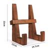 Solid Wood Multi-Purpose Display: Recipe Rack, Collectibles Stand, Record Holder, Tablet & Phone Stand