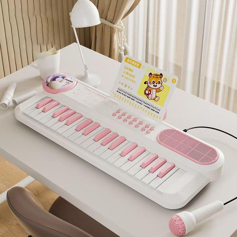 37 Keys Kids Piano Keyboard Multifunctional Musical Keyboard Musical Toy  Early Learning