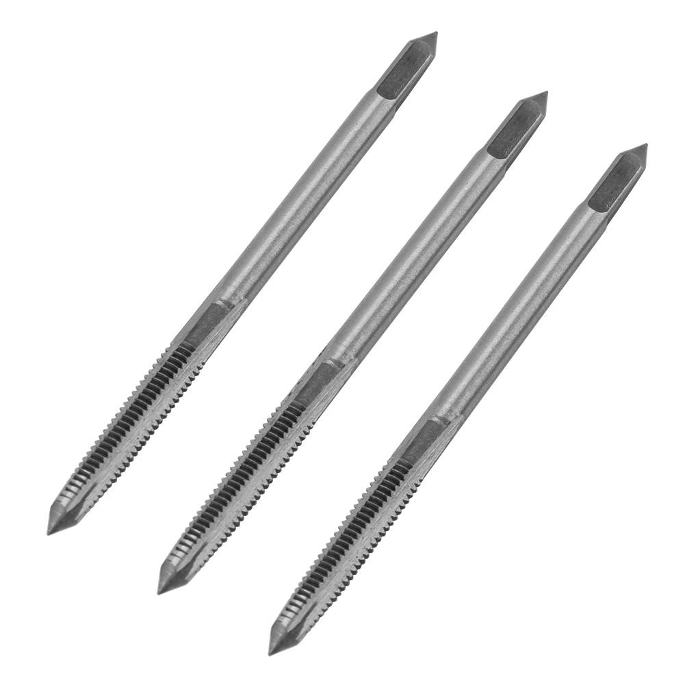 3PcsCelsiusSet M3CelsiusM4CelsiusM5 Bearing Steel Hand Thread Tap Screw Taps Tool(M3)