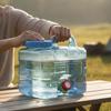 7.5Liter Water Storage Bucket Portable with Faucet Lightweight for Camping, Road Trips,