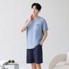 Fenteng [100% Cotton Antibacterial] Home Clothes Men's Pajamas Men's Set T-shirt Shorts 26 Summer New Edition