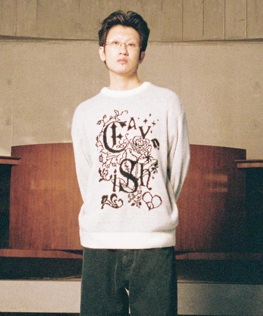 CAVISH Ivy Brushed Knit Sweater Ivory(Cv2Efuk602A)