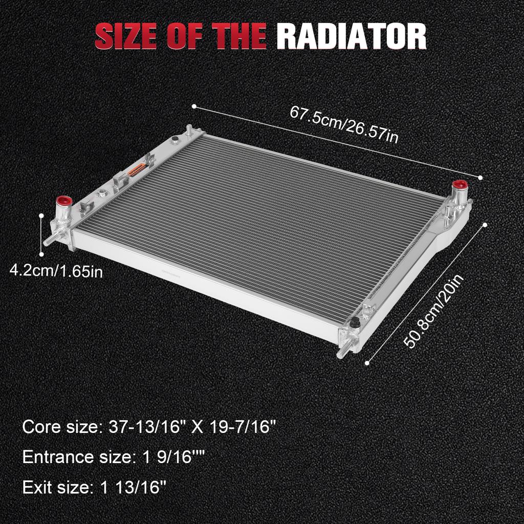 Aluminum Radiator Cooler Cooling Coolant Replacement Cooling Radiator for Chevrolet Captiva Sport 2008-2015
