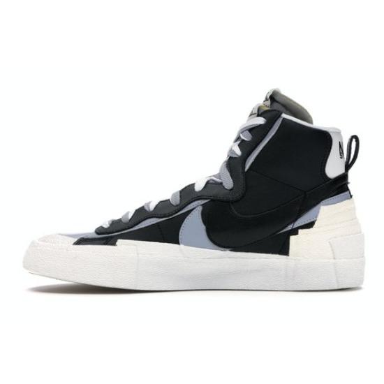 Nike Blazer Mid x Sacai Черный Серый 2019 BV0072-002 EU 35.5 чёрный