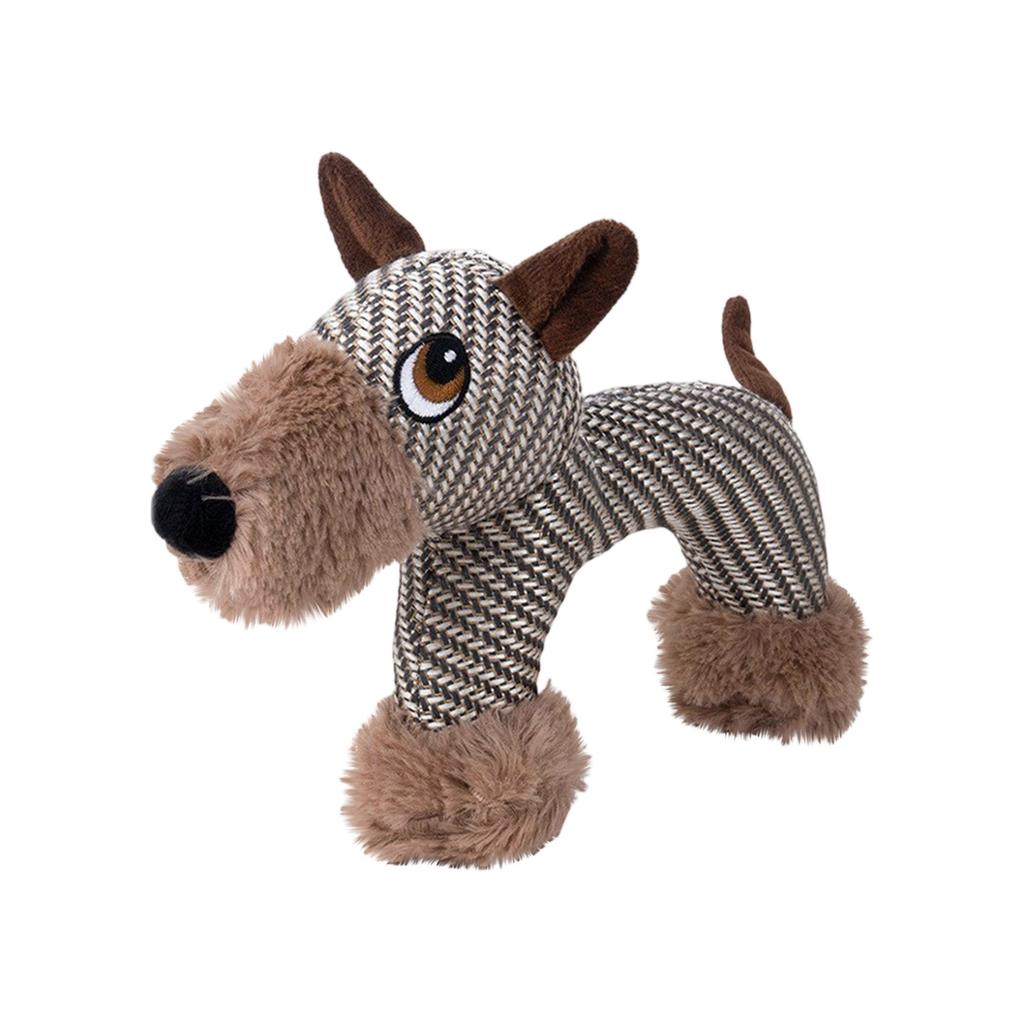 Uknuselige hundeleker, Interaktiv hundeleke tyggeleke, Uknuselige pipende hundeleker, Myke plysjdyrleker for lek og trening