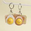 Stress Relief Toy Cute Egg Button Keychain Pendant