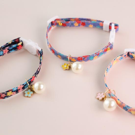 

Pet Collar Comfortable Anti-Lock with Bells Double Layers Buckle Cat Dog Collar